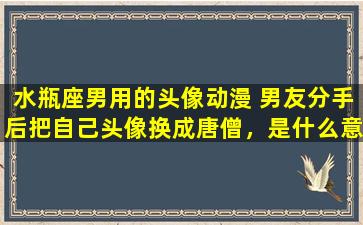 水瓶座男用的头像动漫 男友分手后把自己头像换成唐僧，是什么意思（男友是水瓶座的）